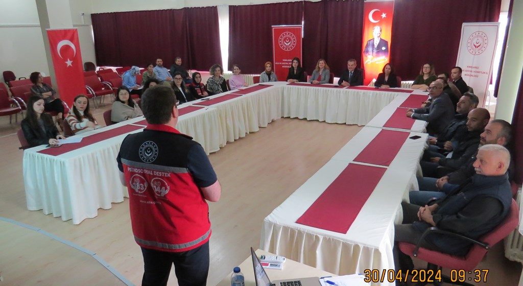 İl Müdürlüğümüz koordinasyonunda bağlı kuruluşlarımızda görev yapan personele Türkiye Bağımlılıkla Mücadele Eğitim Programı kapsamında eğitim düzenlendi.