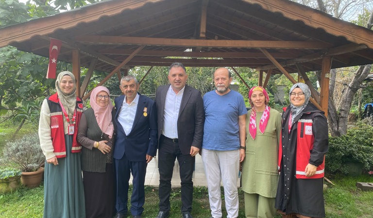 Kıbrıs Gazimiz Hayati Tüysüz ve Ailesi Ziyaret Edildi.