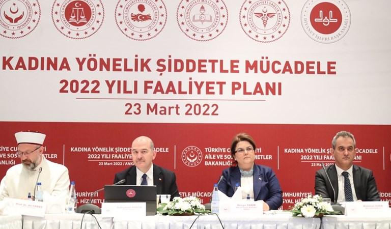 Aile ve Sosyal Hizmetler Bakanımız Derya Yanık Başkanlığında “Kadına Yönelik Şiddetle Mücadele 2022 Faaliyet Planı” Tanıtım Toplantısı Gerçekleştirildi