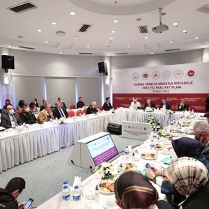 Aile ve Sosyal Hizmetler Bakanımız Derya Yanık Başkanlığında “Kadına Yönelik Şiddetle Mücadele 2022 Faaliyet Planı” Tanıtım Toplantısı Gerçekleştirildi - fotoğraf 3