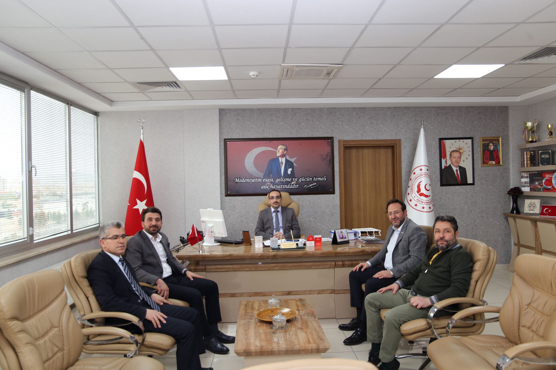 Müsiad Kayseri Şube Başkanı Ferhat Akmermer ,  İl Müdürümüz Cüneyd Özdemir’e Ziyarette Bulundu