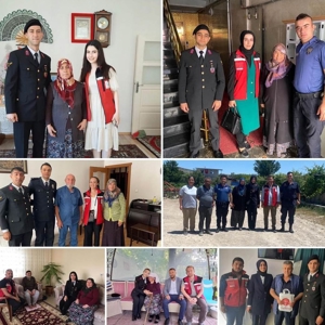 Kıymetli Şehit ailelerine ve Ve kıymetli Gazilerimize bayram ziyaretinde bulunuldu. - fotoğraf 1
