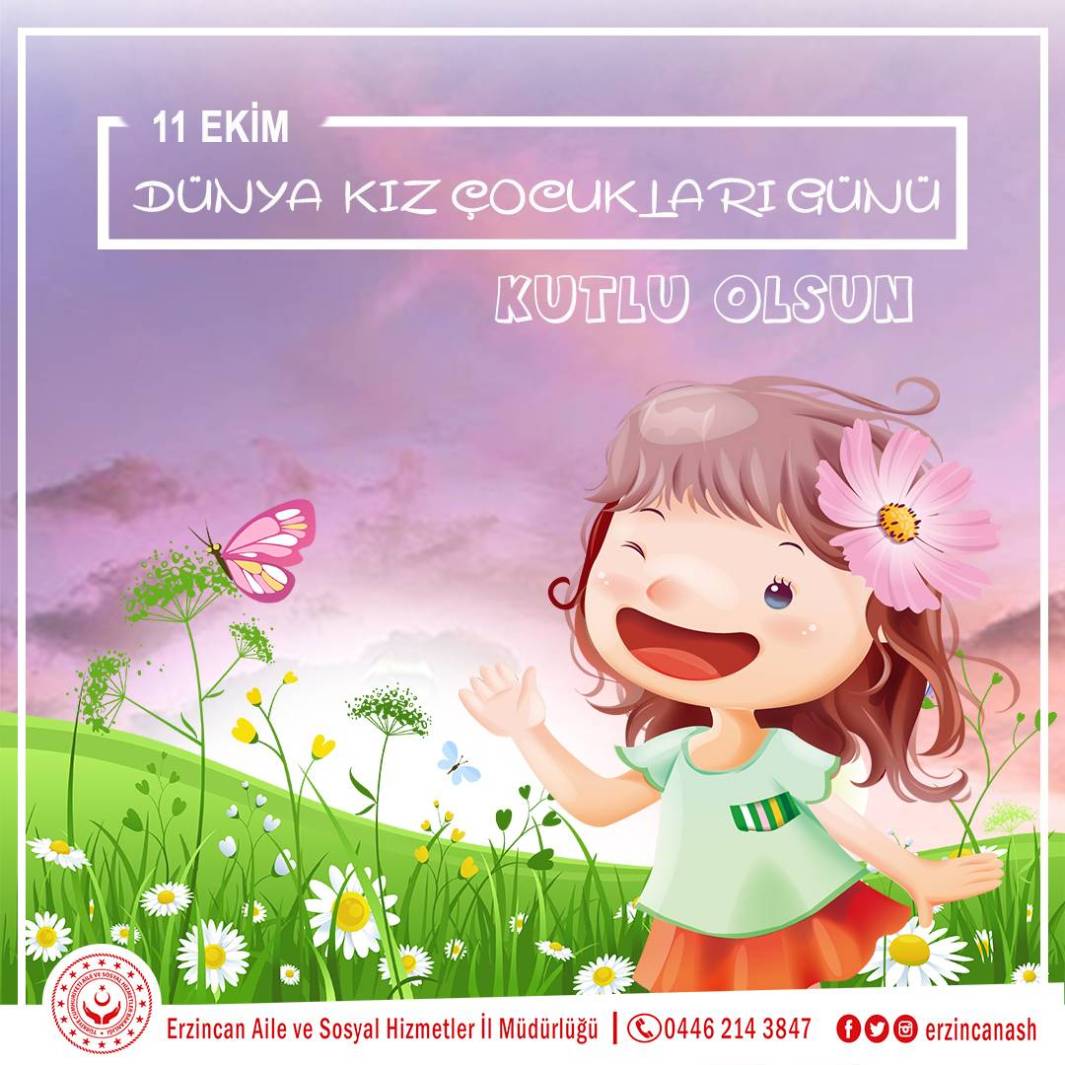 İl Müdürümüz Serdar Demirci’nin 11 Ekim Dünya Kız Çocukları Günü Kutlama Mesajı 