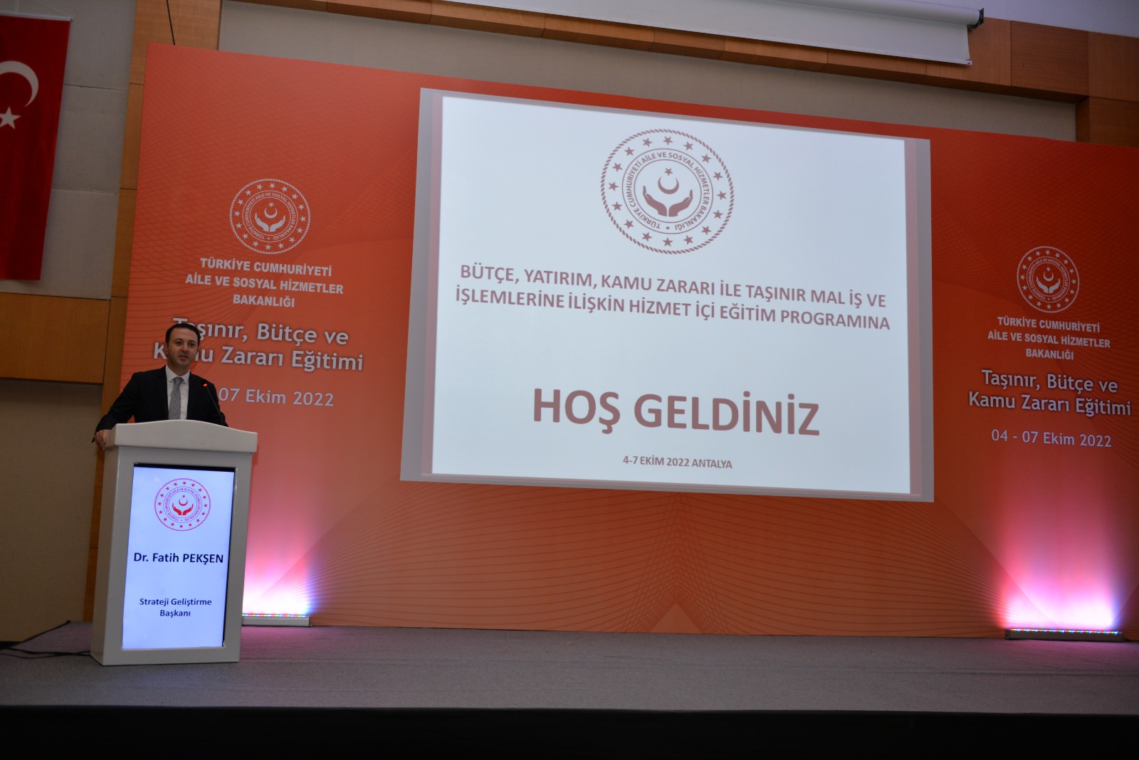 Bakanlığımız Bütçe, Taşınır Konsolide ve Taşınır Kayıt Yetkililerine Yönelik Hizmet İçi Eğitimi Antalya’da Yapıldı