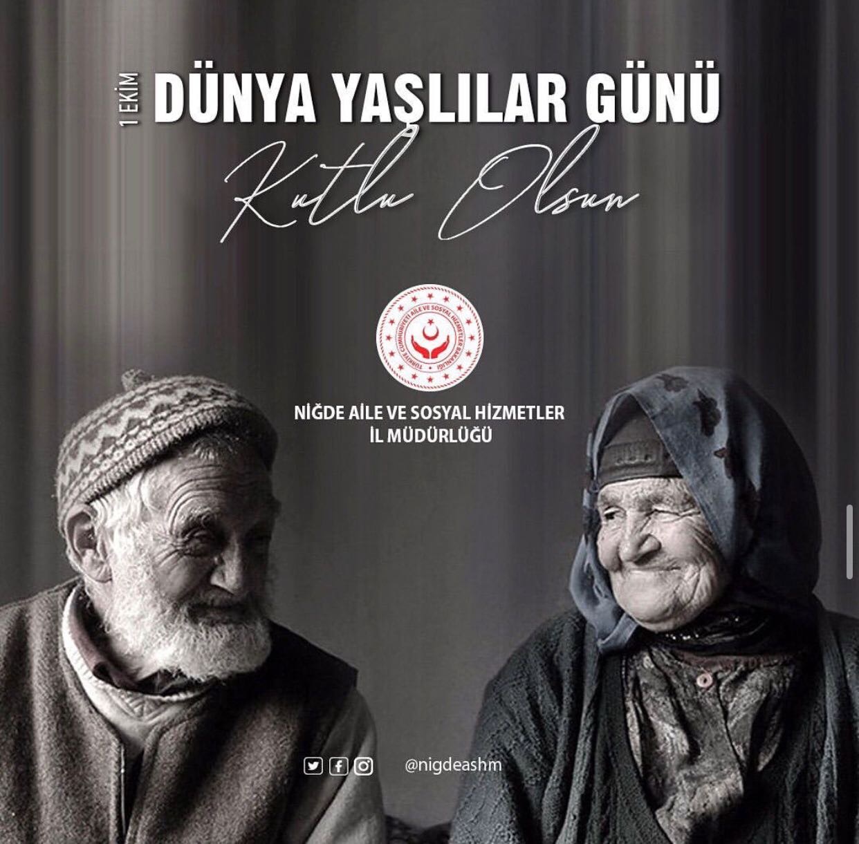 1 Ekim Dünya Yaşlılar Günü Bor ilçemizde bulunan Huzurevimizde Kutlandı.