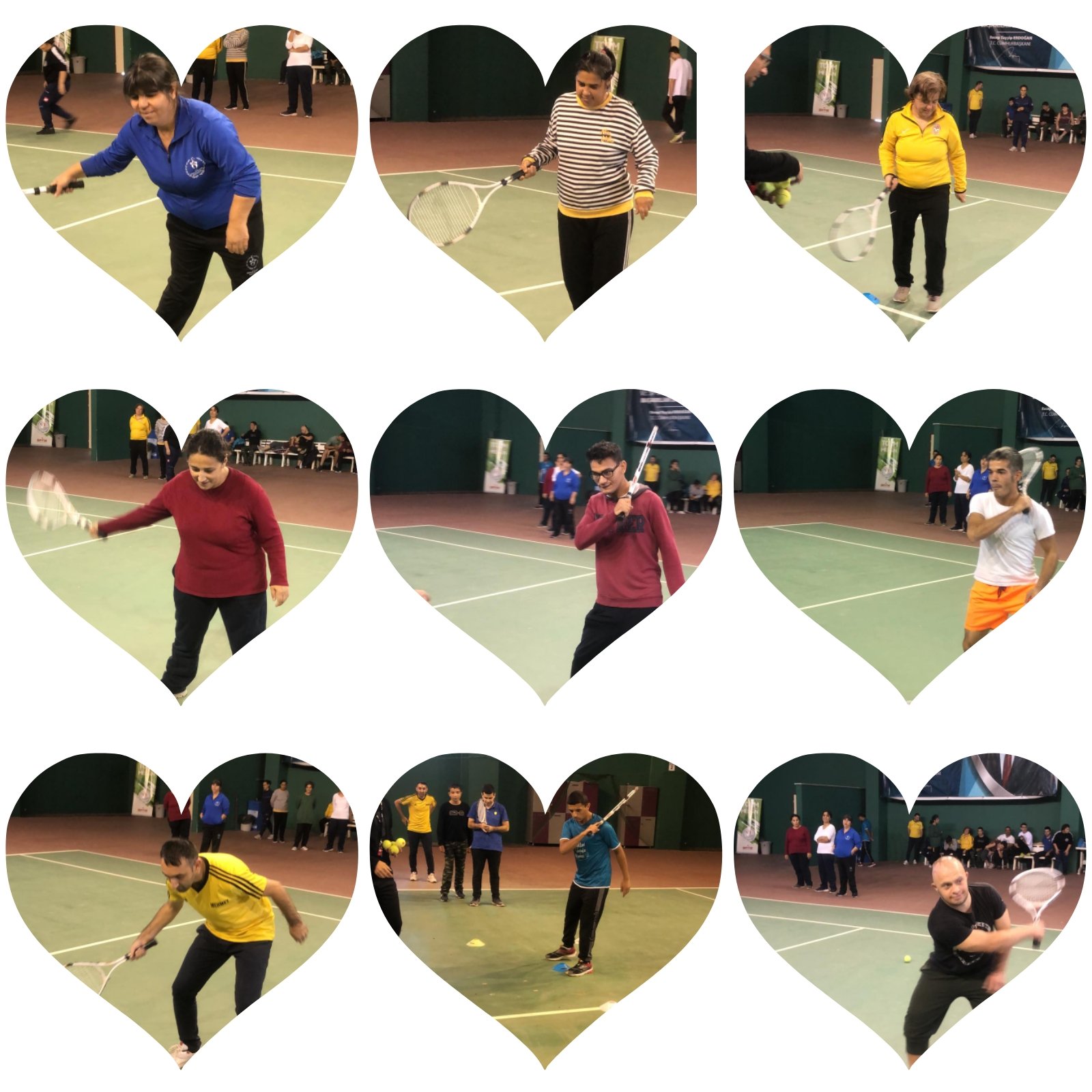 Özel çocuklarımız Olimpik Kort Tenis Salonu'nda Kort Tenisi oynayarak yeteneklerini keşfettiler.😊