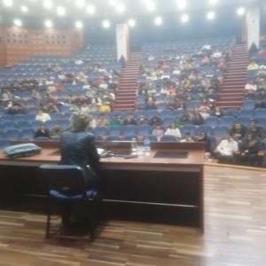 Pamukkale Üniversitesi ögrencilerine yönelik Denizli Kadına Yönelik Şiddetle Mücade İl Eylem Planı kapsamında Flört Siddeti konulu konferans gerçekleştirildi. - fotoğraf 3