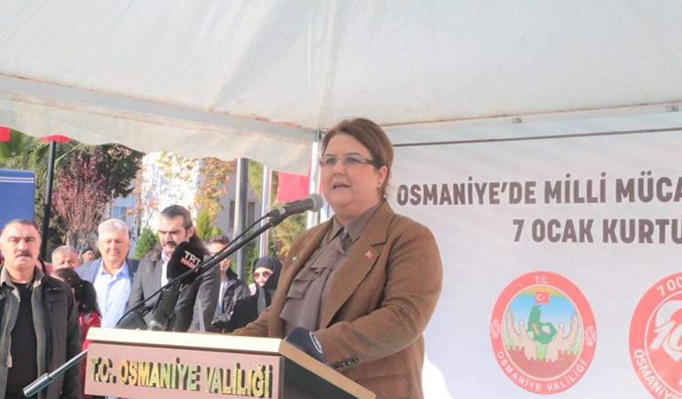 Bakanımız Derya Yanık Osmaniye'nin Kurtuluş Yıl Dönümünü Kutlama Töreni'ne Katıldı
