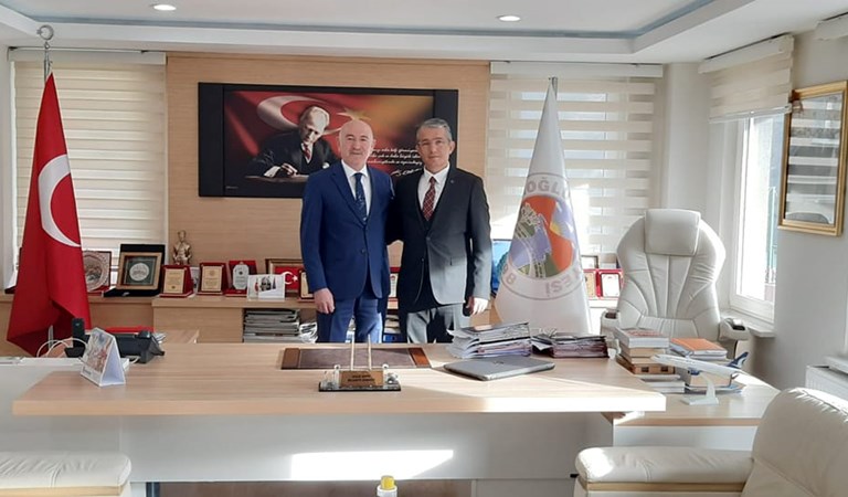 İl Müdürümüz Mustafa MODAOĞLU Duroğlu Belediye  Başkanı Halil ÇETİN'e İ-adeyi Ziyarette Bulundu