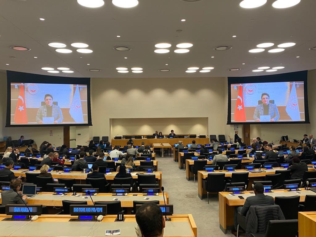 Bakanımız Derya Yanık, BM Yaşlanma Açık-Uçlu Çalışma Grubunun 13'üncü Oturumunda Ülke Beyanını Sundu