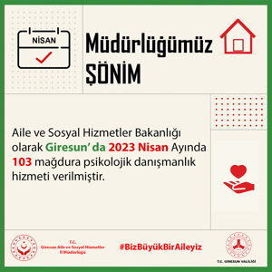 Giresun Aile ve Sosyal Hizmetler İl Müdürlüğü Nisan Ayı Faaliyetlerimiz - fotoğraf 9