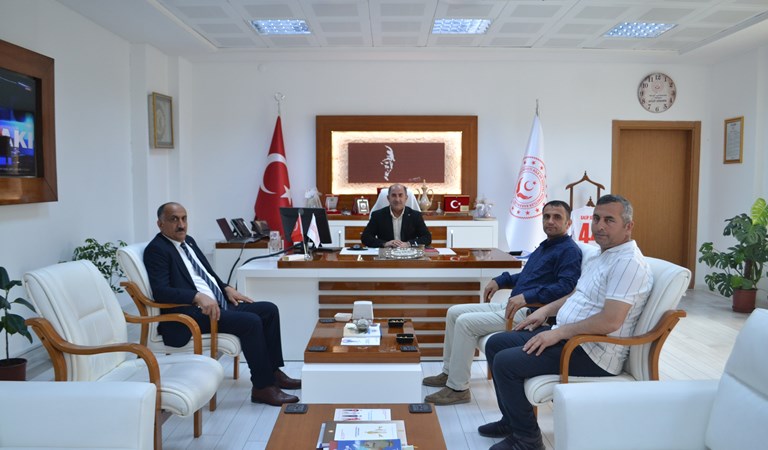 Türkiye Sağlık İşçileri Sendikası İl Müdürümüz Galip SÖKMEN'İ  ziyaret etti.