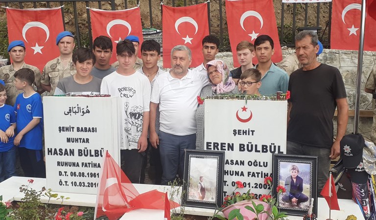 Trabzon Çocuk Evleri Sitesi Çocukları Şehidini Unutmadı