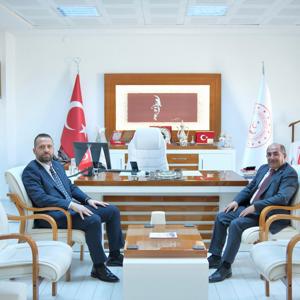 Malatya İl Kültür Turizm İl Müdürü Yener Oba İl Müdürümüz Galip Sökmen’e iade-i ziyarette bulundu.  - fotoğraf 1