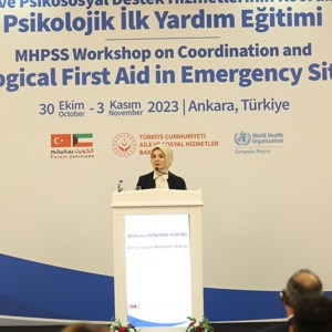 Bakanımız Mahinur Özdemir Göktaş Afetlerde ve Acil Durumlarda Psikolojik İlk Yardım Eğitimi Programı’na Katıldı - fotoğraf 2