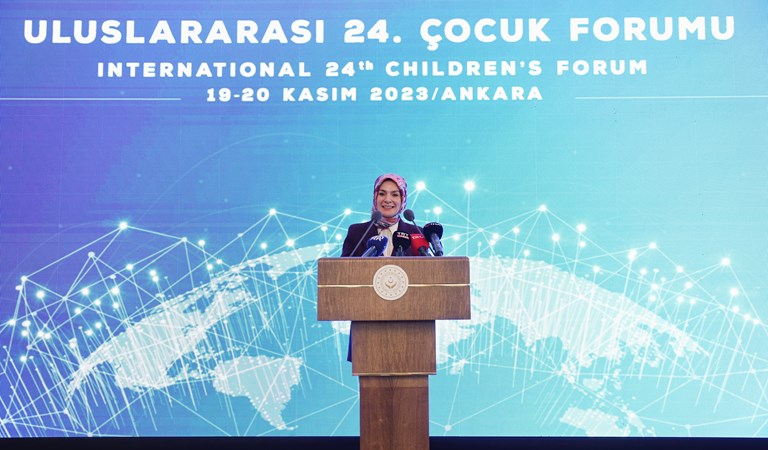 Bakanımız Mahinur Özdemir Göktaş, "Uluslararası 24. Çocuk Forumu"nun Kapanışına Katıldı