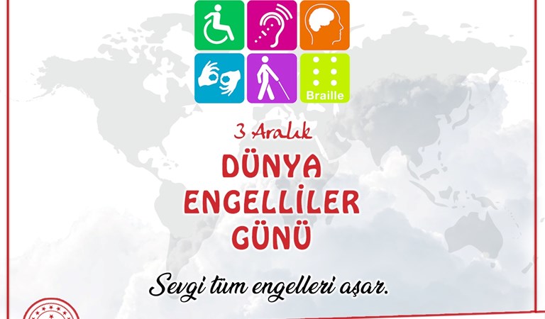 İl Müdürümüz Serdar Demirci’nin 3 Aralık Dünya Engelliler Günü Farkındalık Mesajı.   