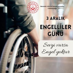 Engellilerimiz hiç bir zaman yalnız değildir. Engelleri aşma da hep beraberiz. - fotoğraf 1