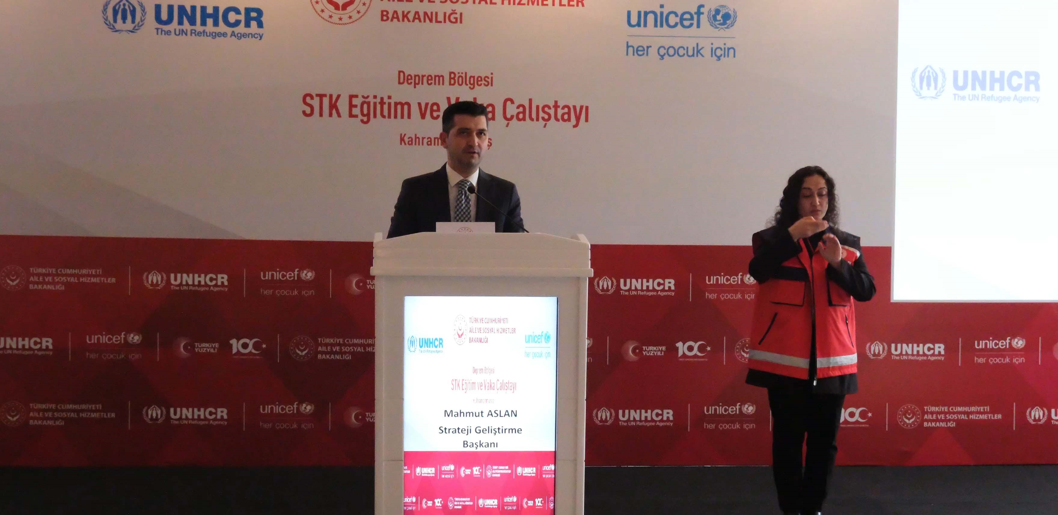 Deprem Bölgesi STK Eğitim ve Vaka Çalıştayı Başladı