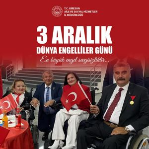  3 Aralık Dünya Engelliler Günü Kutlu Olsun - fotoğraf 1