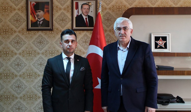 Milletvekili Sayın Mehmet Emin ÖZ, İl Müdürümüz Hasan AYKUT'u Ziyaret Etti