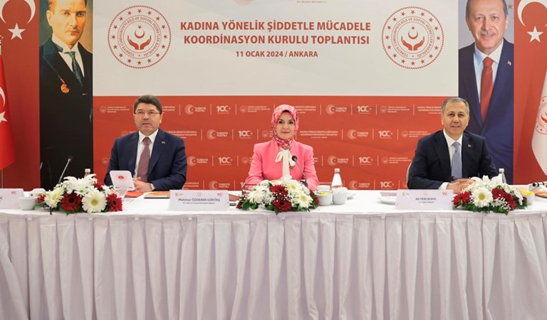 Aile ve Sosyal Hizmetler Bakanımız Göktaş, Kadına Yönelik Şiddetle Mücadele Koordinasyon Kurulu Toplantısına Başkanlık Etti