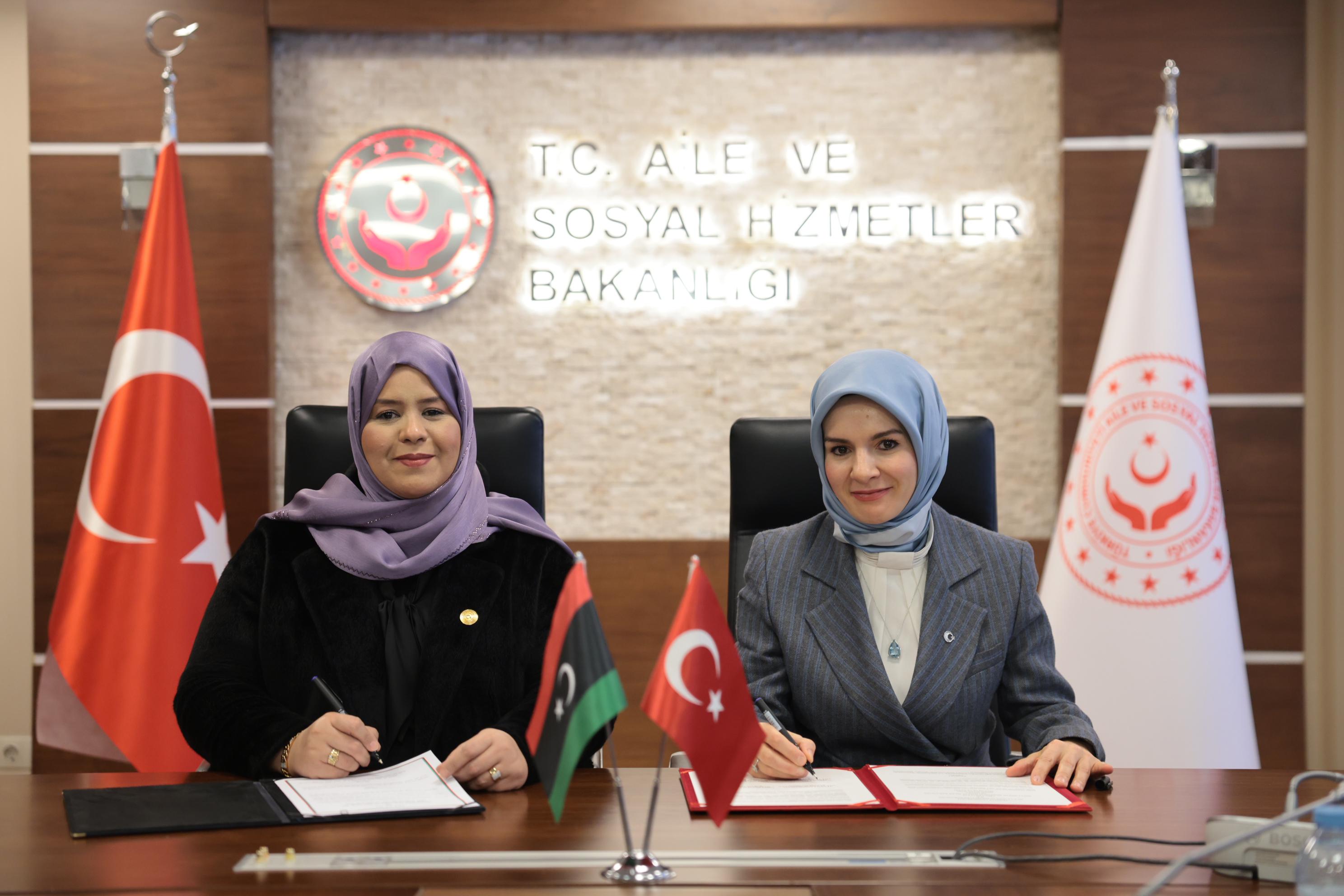 Türkiye ile Libya Arasında Sosyal Politika ve Sosyal Hizmet Alanlarında "İş birliği Mutabakat Zaptı" İmzalandı