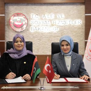 Türkiye ile Libya Arasında Sosyal Politika ve Sosyal Hizmet Alanlarında "İş birliği Mutabakat Zaptı" İmzalandı - fotoğraf 1