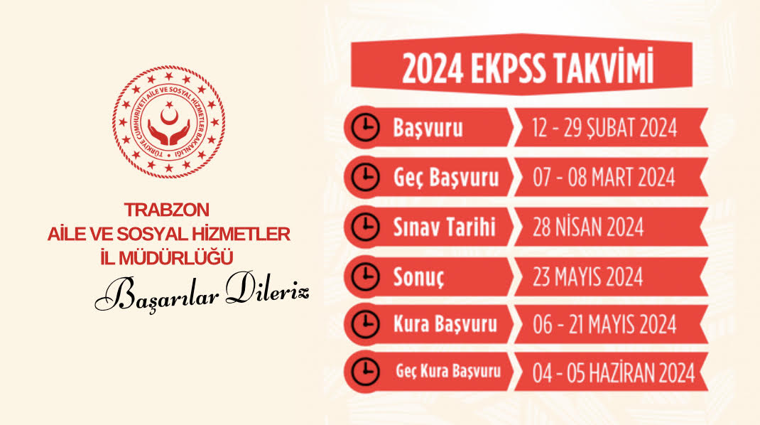 2024 EKPSS başvuruları bugün başladı. Sınavda başarılar diliyoruz.
