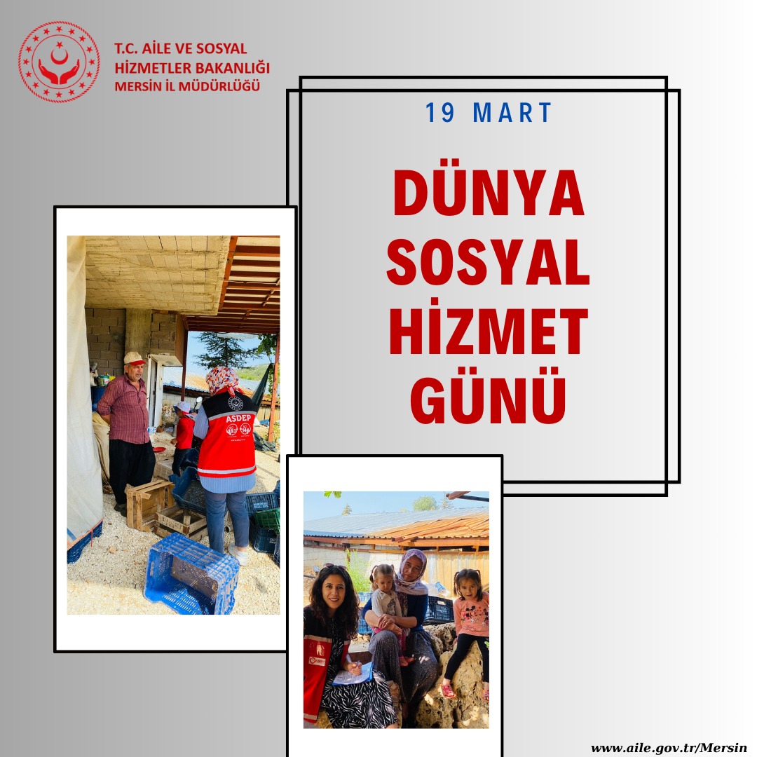 Zaman ve mekân gözetmeksizin hayatın her alanında insana hizmet etmeyi kendisine vazife bilen, başta mesai arkadaşlarımız olmak üzere bütün Sosyal Hizmet çalışanlarımızın Dünya Sosyal Hizmet Gününü kutluyoruz.