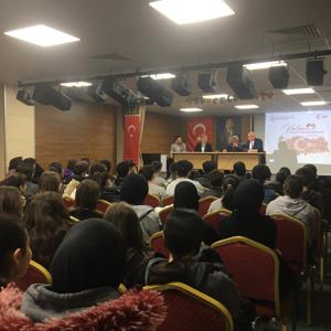 GÜMÜŞHANE LİSESİ'NDE VATAN VE KAHRAMANLIK BULUŞMASI DÜZENLENDİ - fotoğraf 2