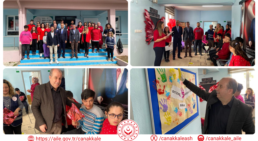 Biga Sosyal Hizmet Merkezi Müdürlüğümüz Tarafından Çavuşköy Özel Eğitim Uygulama Okulunda El Baskı Çalışması Yapıldı