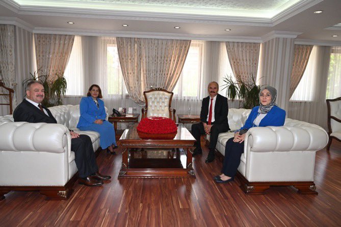 Aile ve Sosyal Hizmetler Bakan Yardımcımız  Sayın Sevim Sayım Madak, Valimiz Sayın Ekrem Canalp’i ziyaretİ