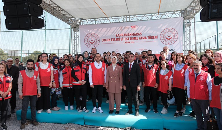 Sayın Bakanımız Mahinur Özdemir Göktaş, Kahramanmaraş’ta Çocuk Evleri Sitesinin Temelini Attı