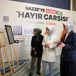 Aile ve Sosyal Hizmetler Bakanımız Göktaş, KADEM'in Gazze'ye yardım için düzenlediği hayır çarşısını ziyaret etti - fotoğraf 4