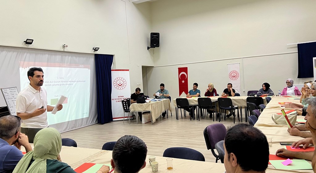 Türkiye Afet Müdahale Planı (TAMP) Genelgesi Çerçevesinde Çalışma Arkadaşlarımıza Afet ve Acil Durumlarda Psikososyal Destek Farkındalık Eğitimi