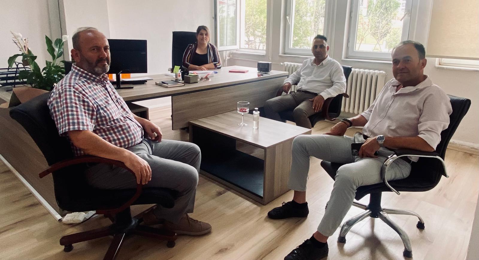 Şube Müdürü Selay KÖROĞLU Makamında hayırlı olsun ziyareti.