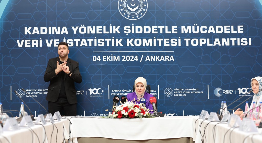 Aile ve Sosyal Hizmetler Bakanımız Göktaş, Kadına Yönelik Şiddetle Mücadele Veri ve İstatistik Komitesi Toplantısı'nda konuştu