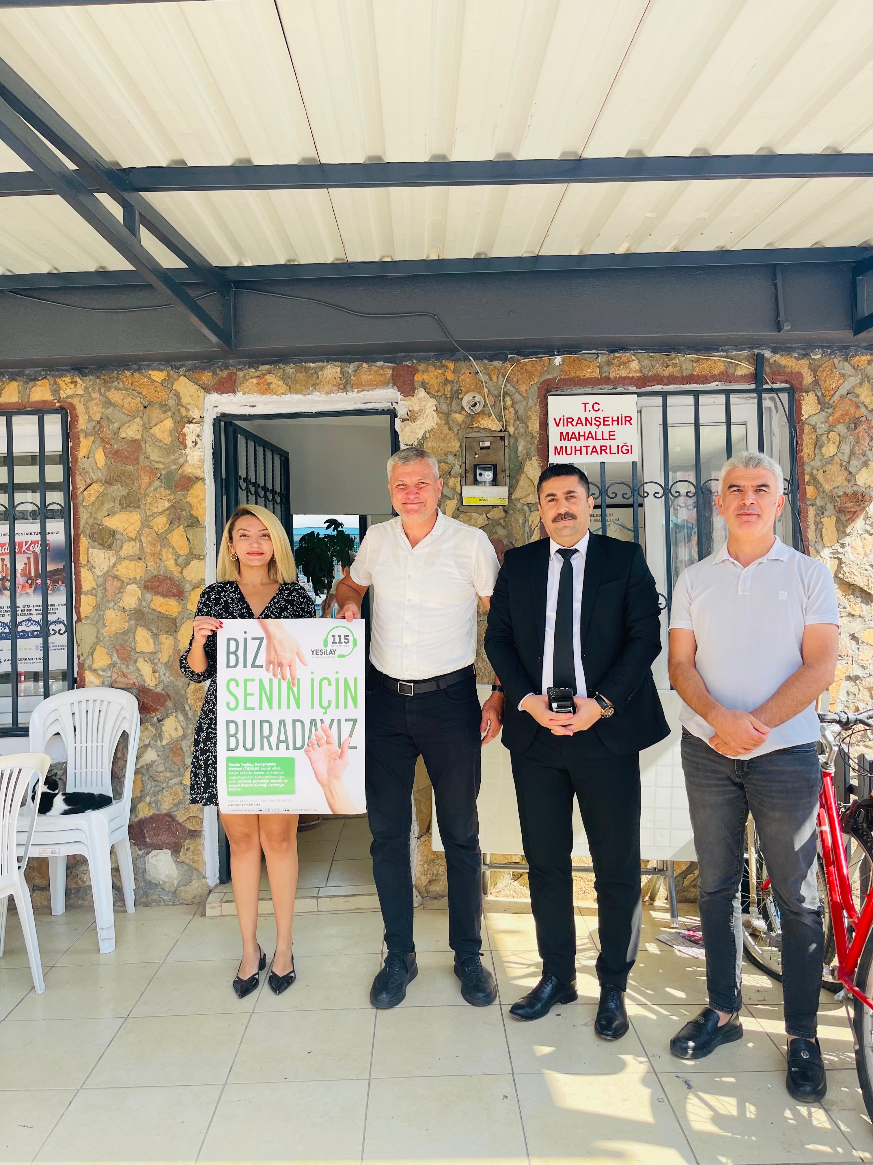 #MezitliSHM tarafından ilçede bulunan Viranşehir, İstiklal ve Menderes Mahallelerinin muhtarları Sosyal Hizmet ekiplerimiz ile birlikte ziyaret edildi. Sosyal hizmet faaliyetlerimiz ile Yeşilay faaliyetleri hakkında bilgi alışverişinde bulunuldu.