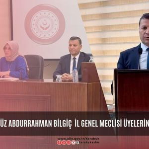 İl Müdürümüz Abdurrahman Bilgiç İl Genel Meclisi üyelerine hitap etti... - fotoğraf 1