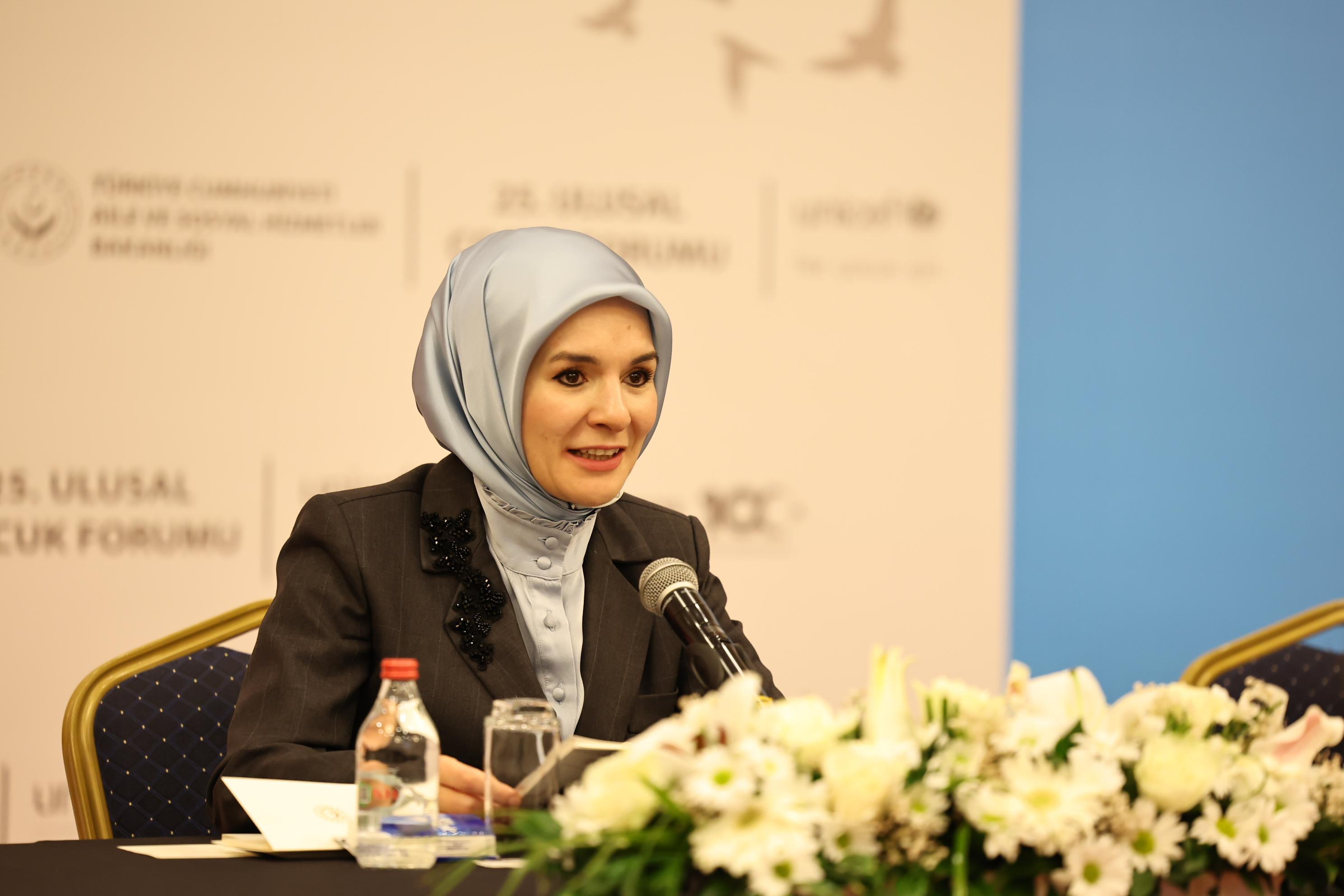 Bakanımız Mahinur Özdemir Göktaş, 25. Ulusal Çocuk Forumu Kapanış Töreni’nde Konuştu: