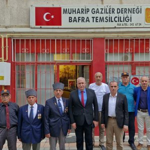 Bafra'daki Şehit Yakını Aileleri ve  Muharip Gazileri Ziyaret Edildi - fotoğraf 1