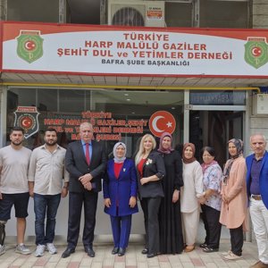 Bafra'daki Şehit Yakını Aileleri ve  Muharip Gazileri Ziyaret Edildi - fotoğraf 4