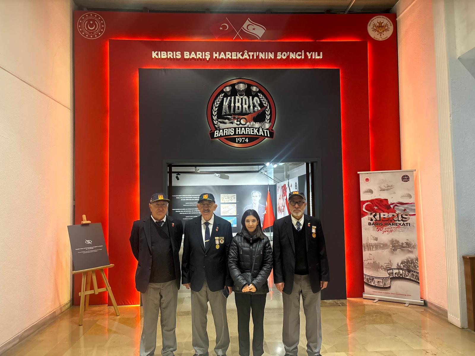 Kıbrıs Barış Harekâtı’nın 50. Yılı Sergisi Ziyaret Edilmiştir.