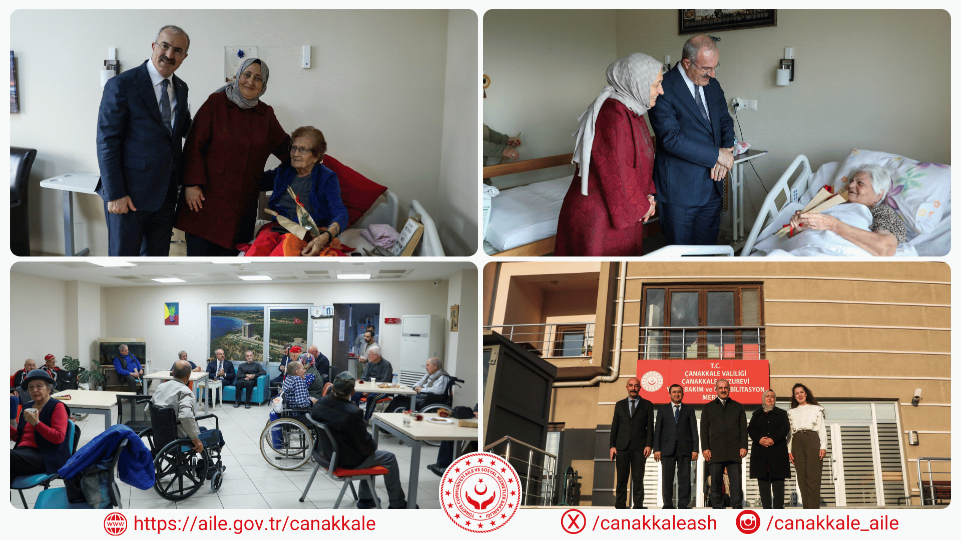 Valimiz Sayın Doç. Dr. Ömer TORAMAN ve Sayın Neşe TORAMAN Hanımefendi Huzurevimiz Ziyaret Etti