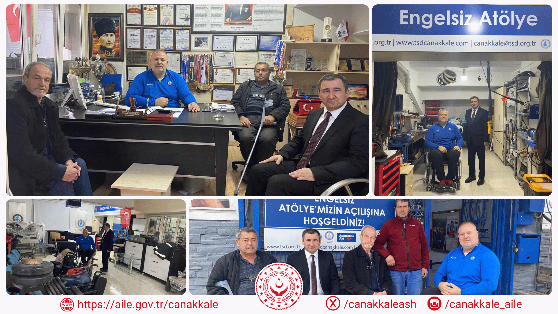 İl Müdürümüz Ali ÖMÜT Türkiye Sakatlar Derneği Çanakkale Şubesini  Ziyaret Etti