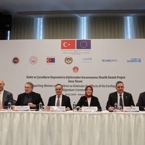 "Kadın ve Çocukların Depremlerin Etkilerinden Korunmasına Yönelik Destek Projesi" imza töreni düzenlendi - fotoğraf 1