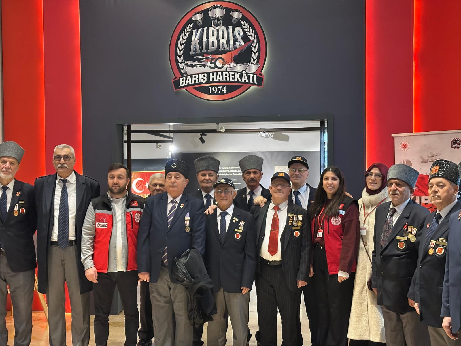 Kıbrıs Barış Harekâtı’nın 50. Yılı Sergisi Ziyaret Edilmiştir.