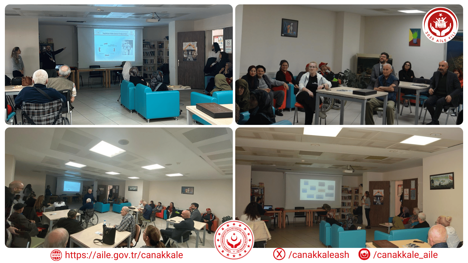 Yaşlılara Saygı Haftası Kapsamında Çanakkale HYBRM’de Eğitim Programı Düzenlendi