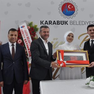 Karabük Belediye Başkanımız Özkan Çetinkaya, "Evlenecek Gençlerin Desteklenmesi Projesi'ne Katıldı. - fotoğraf 1
